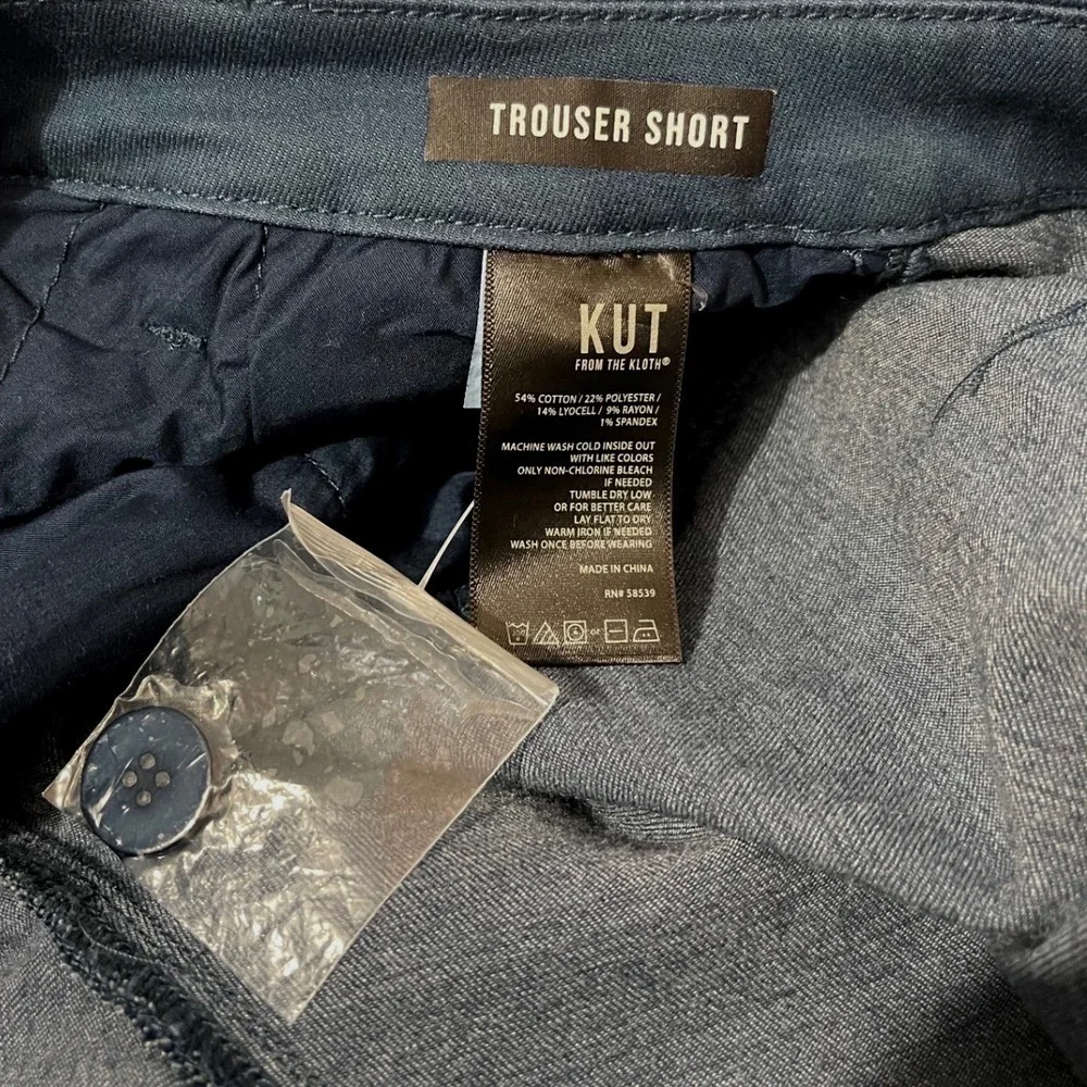 Kut from the Kloth Womens Navy Blue Trouser Shorts Stretch Size‎ 10 Preppy Chino